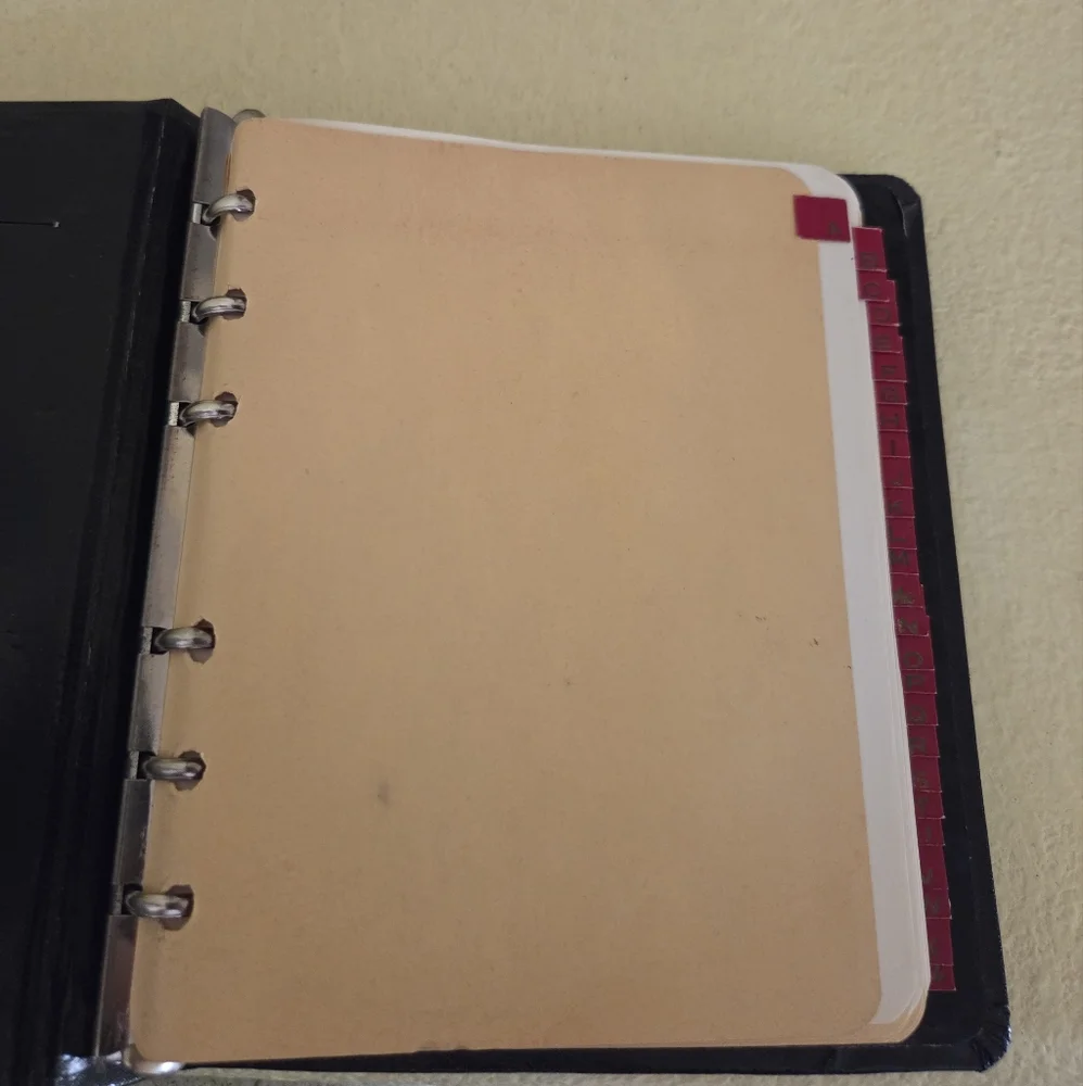 Vintage Brown Lion Crest Leather Address Book Organizer